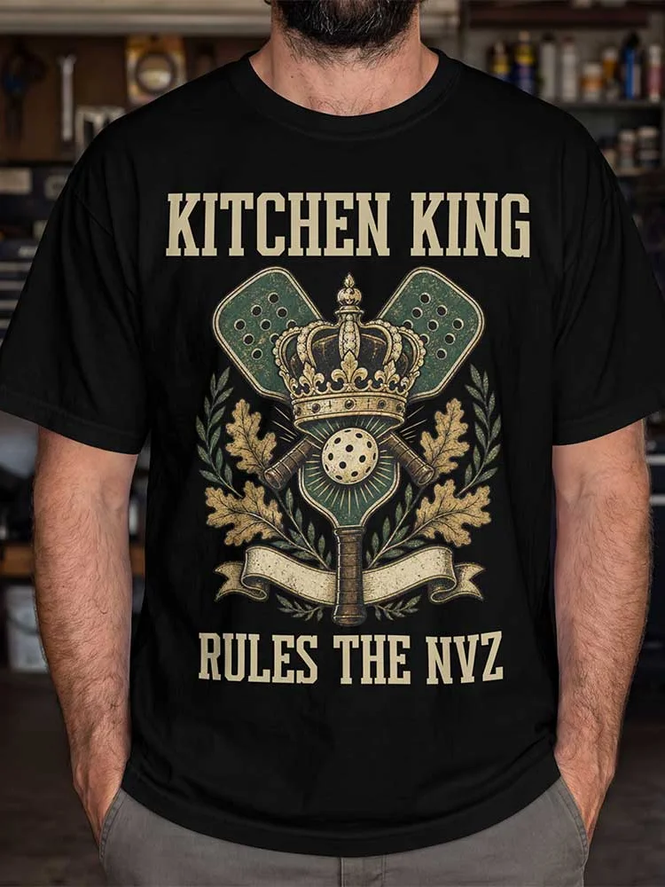 Kitchen King Pickleball Shirt | Rules The NVZ Funny Pickleball Tee product image (6)