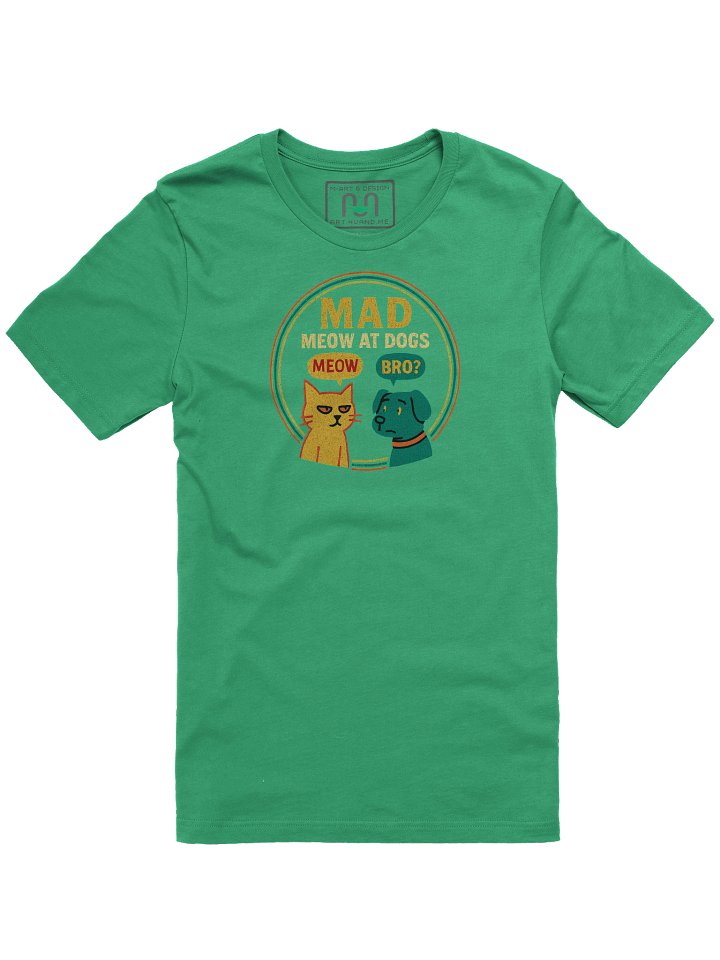 M – Meow At Dogs Funny Cartoon T-Shirt product image (13)