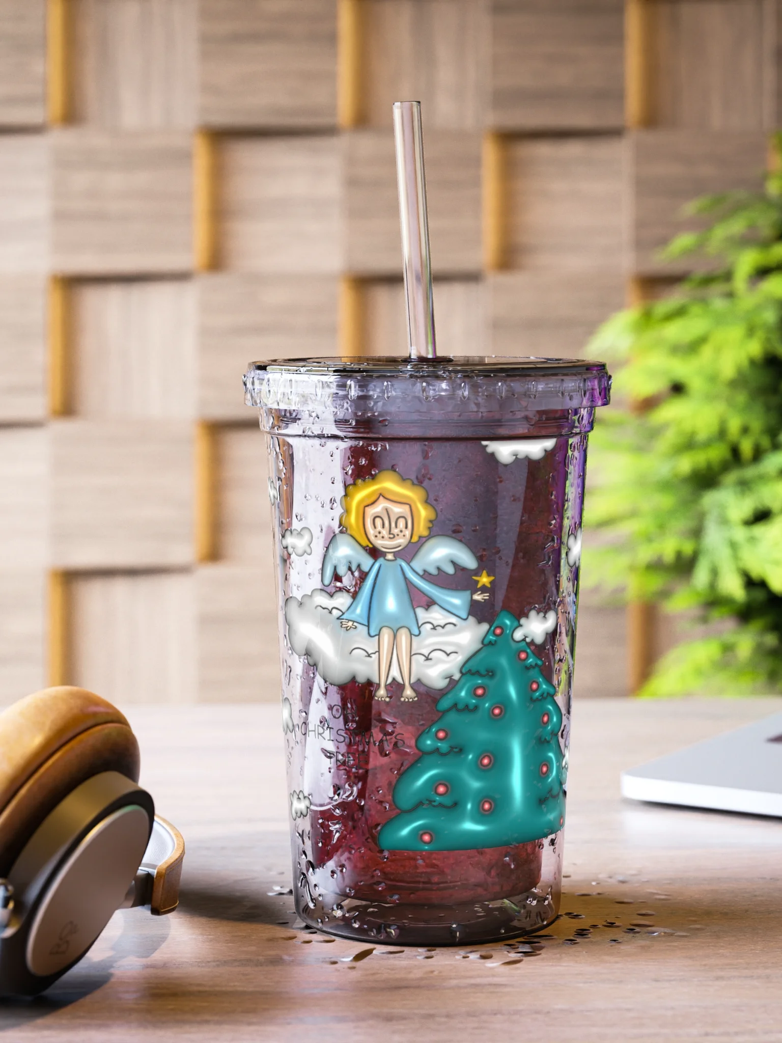 Heavenly Holiday Angel Acrylic Tumbler product image (6)