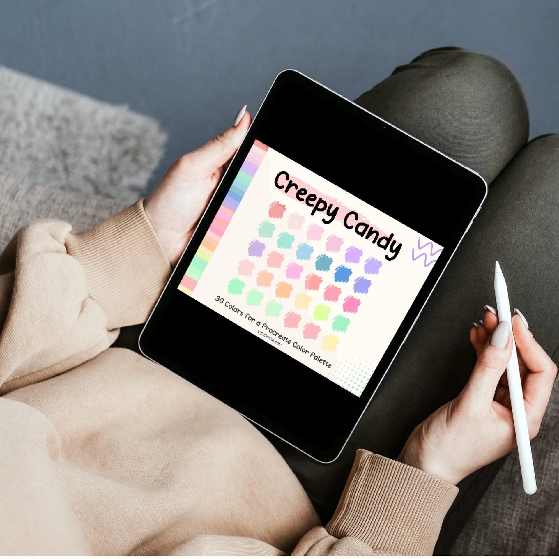 Creppy Candy Procreate Color Palette with HEX Codes ★ DIGITAL ★ product image (3)