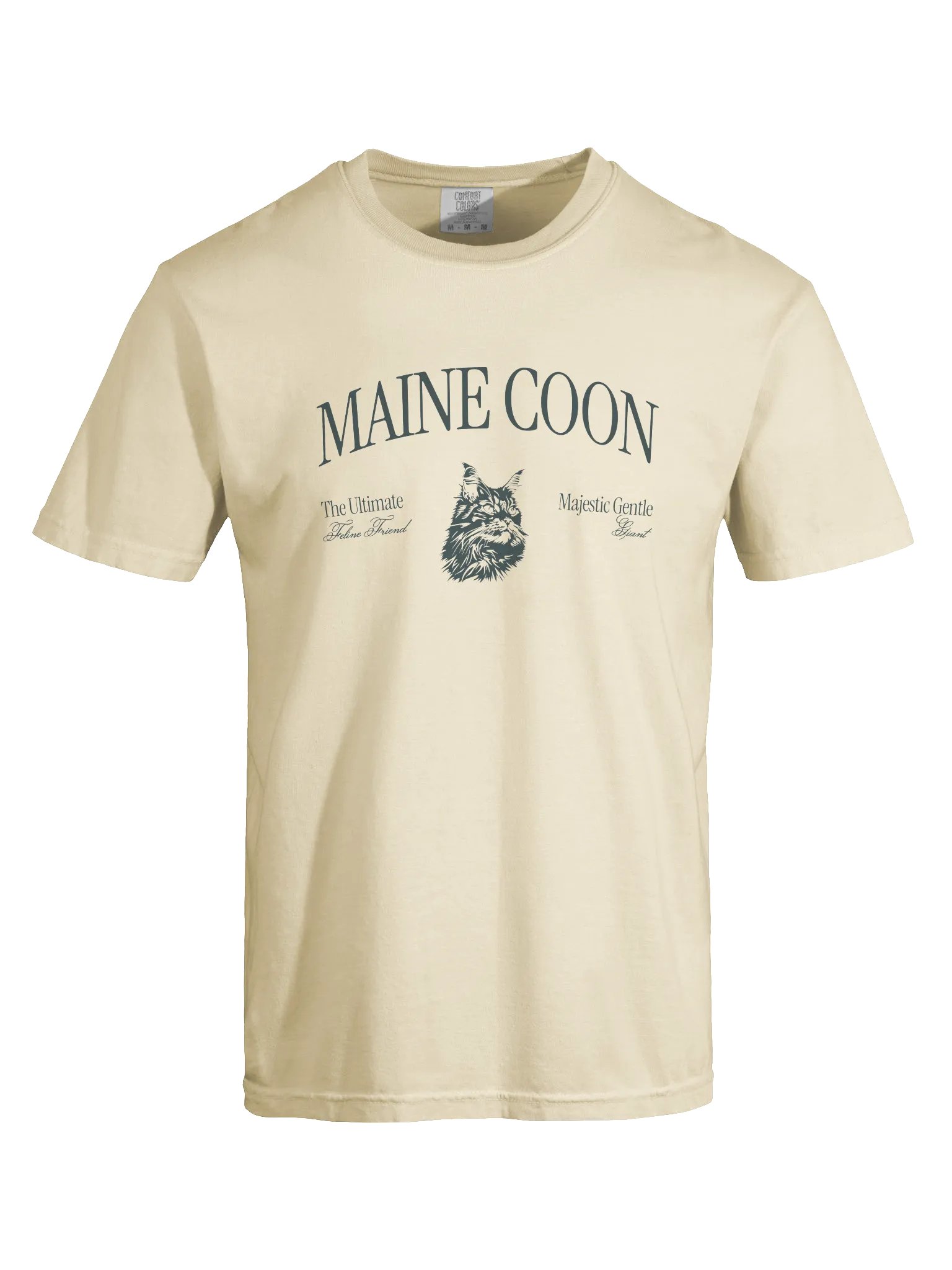 Maine Coon T-Shirt – Relaxed Fit Heavyweight Unisex Cotton T-Shirt product image (1)