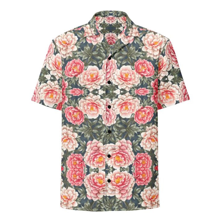Floral Pattern Peony Flowers Hawaiian Shirt product image (1)