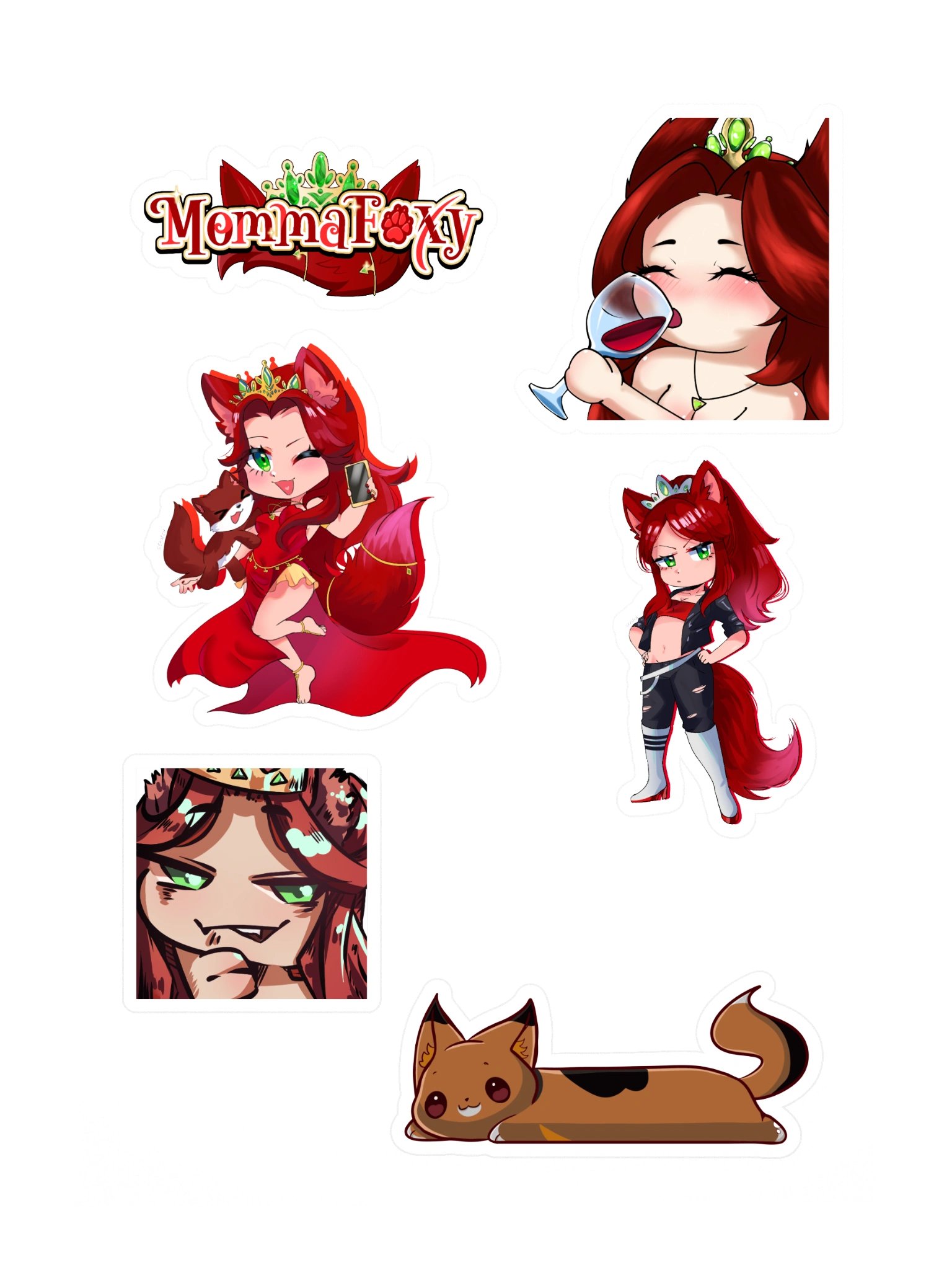 Foxy sticker sheet product image (3)