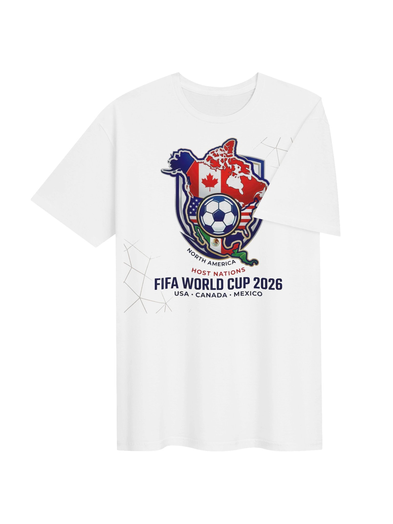 World Cup 2026 North America Map Graphic Tee product image (5)