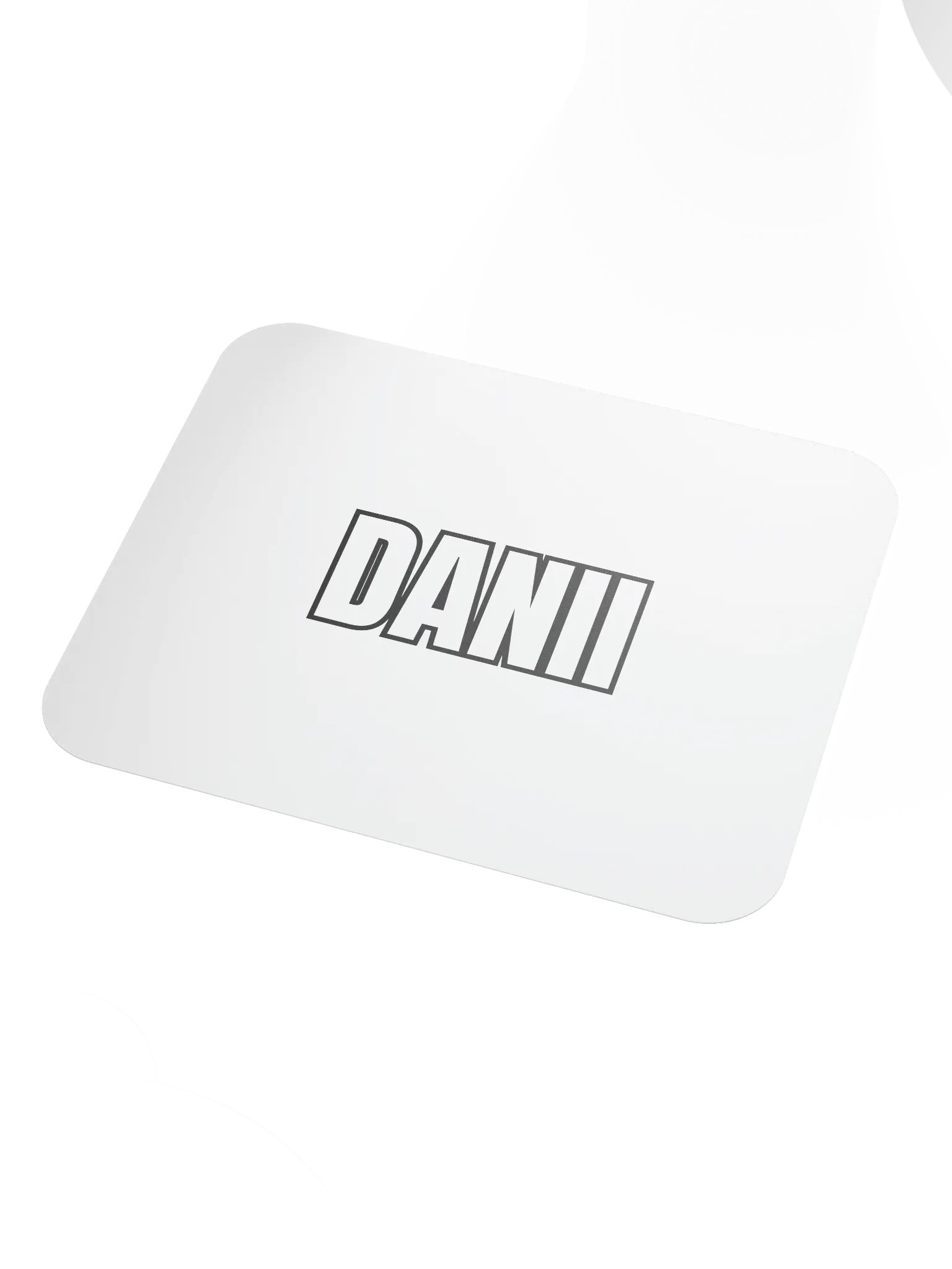 DANII WHITE BLACK MOUSE PAD product image (3)