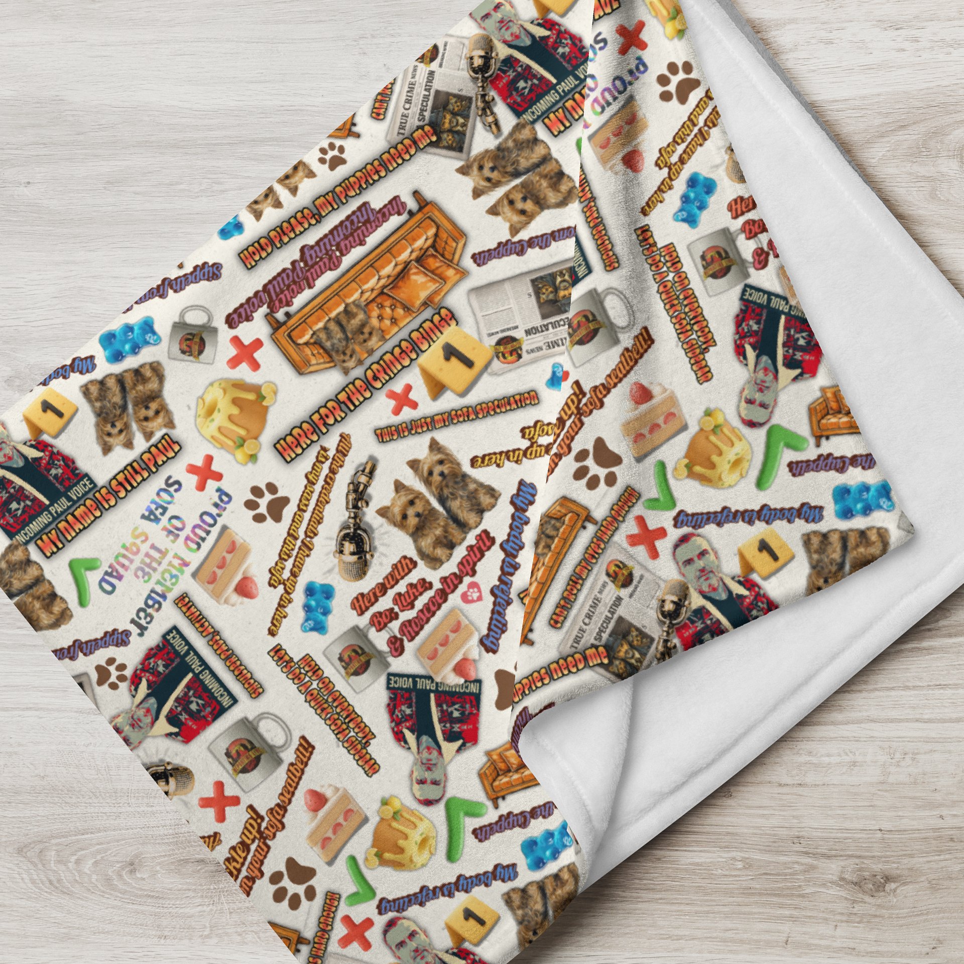 Sofa Squad Paulisms Seamless Pattern Blanket product image (8)