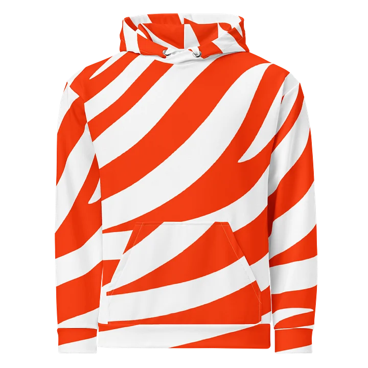 Tiger Print Graphic Hoodie – Orange White product image (1)