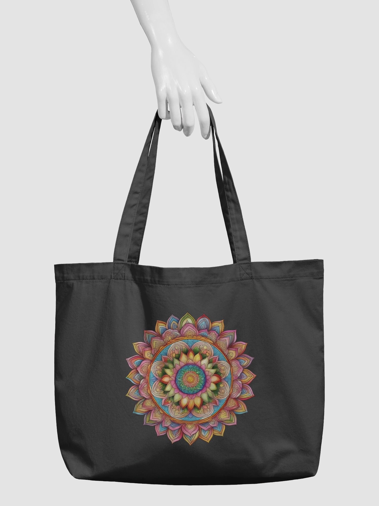 Golden Bloom Mandala - Eco-conscious Organic Cotton Totes product image (4)