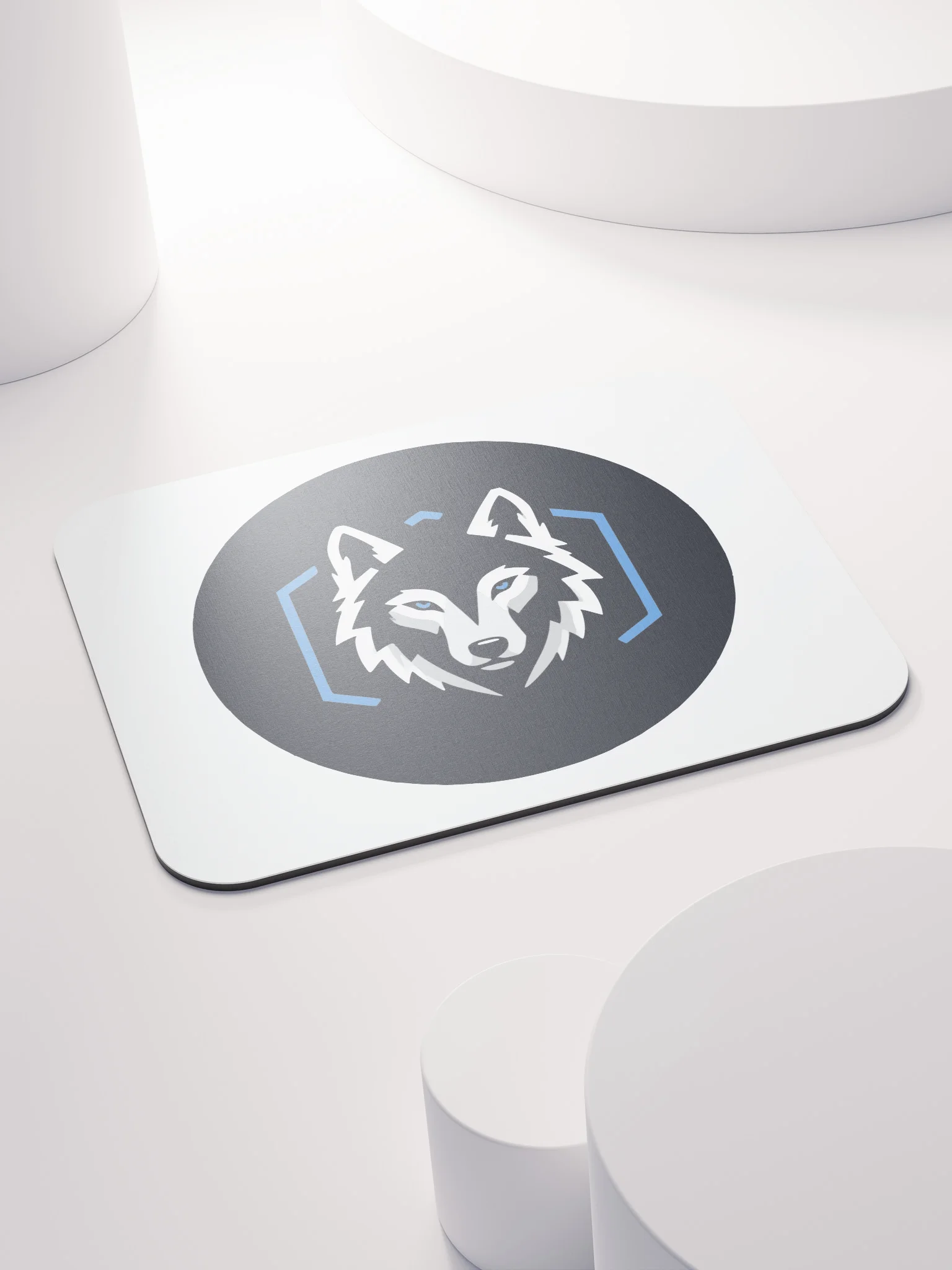 Blue-Eyed Wolf Logo Mouse Pad product image (4)