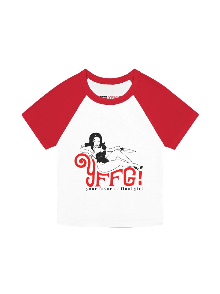 Post Mortem Pin Up Crop Baseball Tee product image (1)