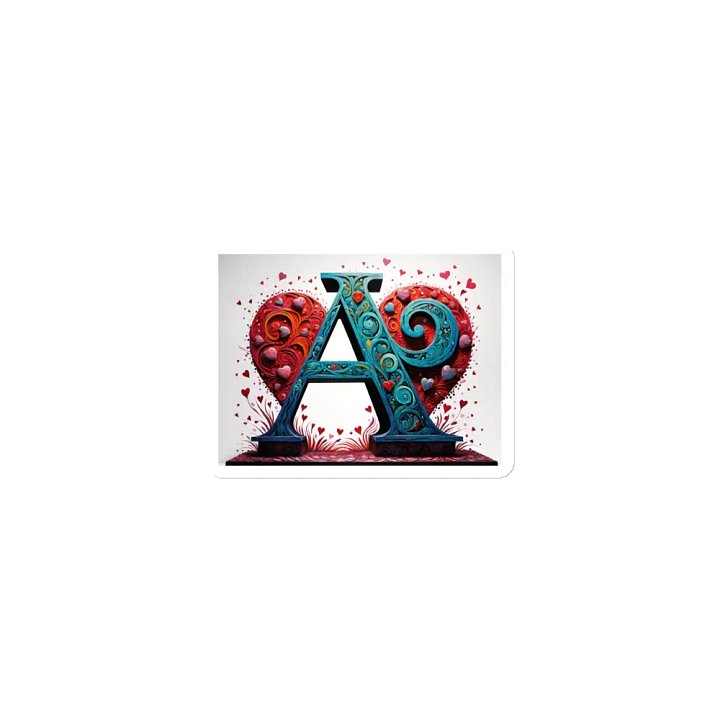 Valentine’s Monogram Letter A(3) Magnet product image (1)