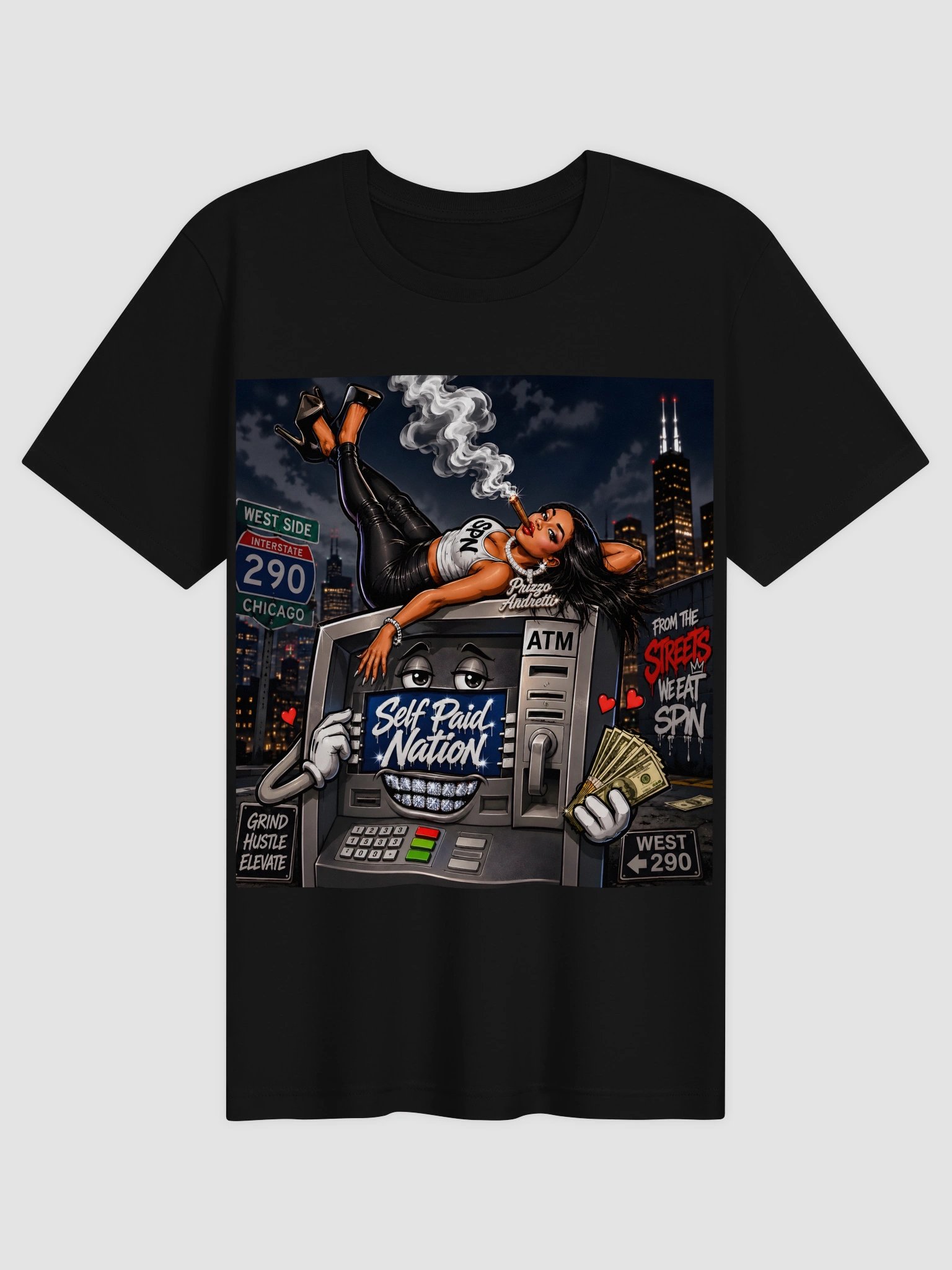 Self Paid Nation Chicago Hustle Tee product image (2)