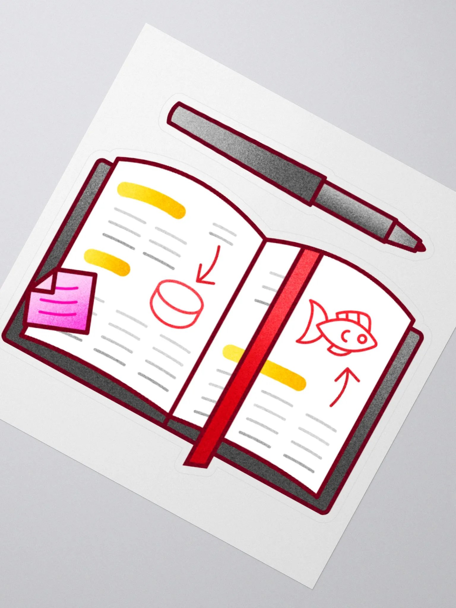 Notebook & Pen Sticker product image (2)