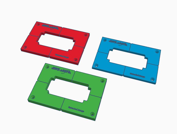 Guitar Extended Range Humbucker Pickup Router Template (3D Print File) product image (1)