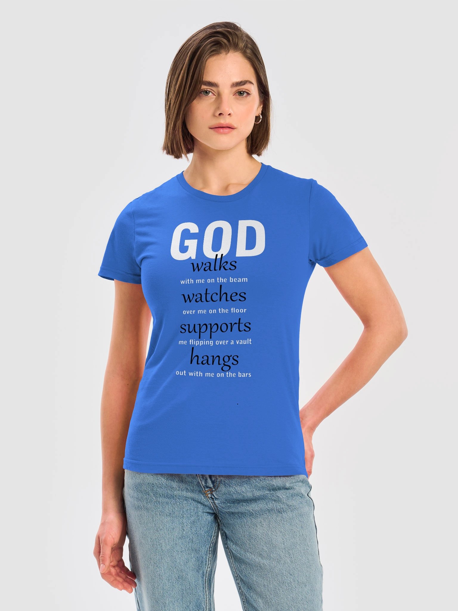 God walks-watches-supports-hangs Tee BWTX product image (5)
