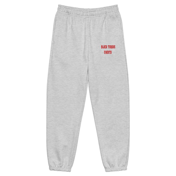 Black Tongue Events Red Text Heavyweight Sweatpants product image (4)