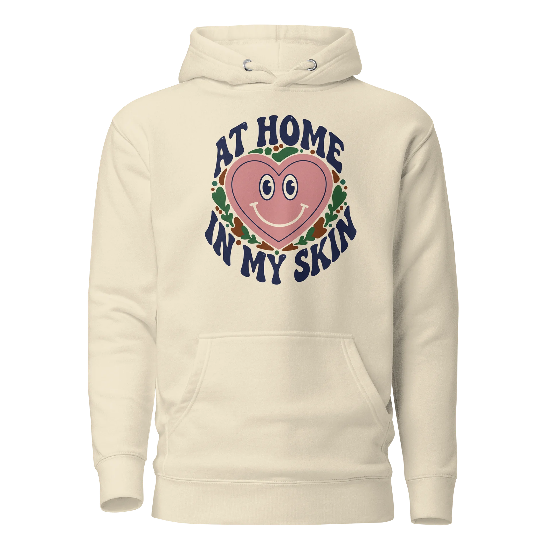 “At Home In My Skin” Bone Unisex Hoodie product image (1)