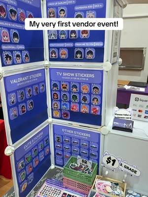 Thank you for having me! it was such a blast! #spirichuu #stickershop #stickers #smallbusiness #ChristmasInJuly 