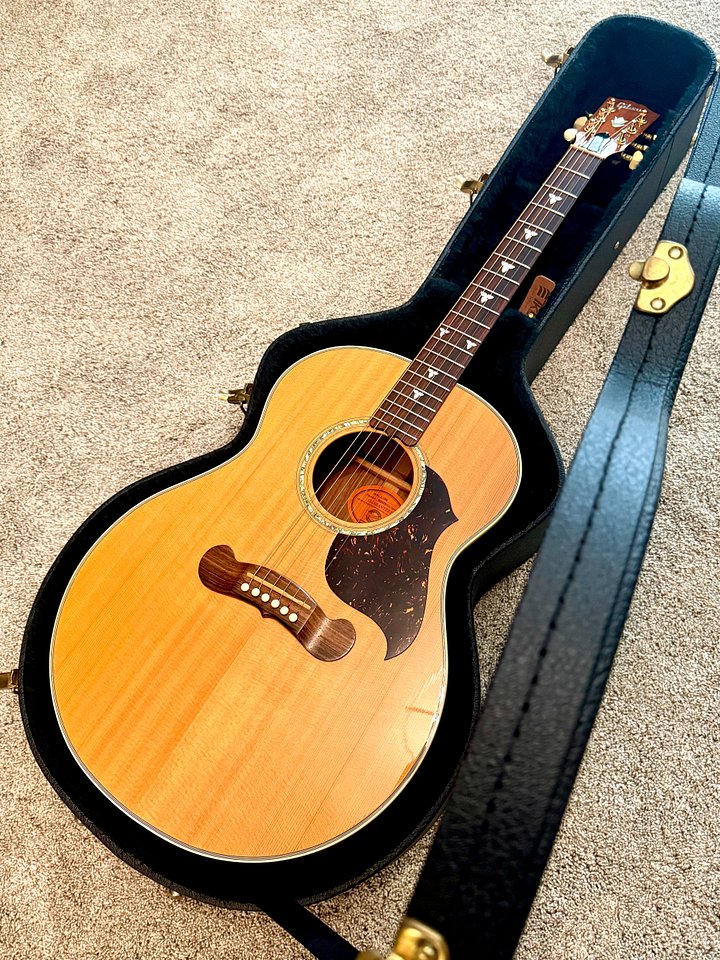 2002 Gibson L-130 Montana "NATURAL SITKA/BUBINGA WOODS" + OHSC product image (2)