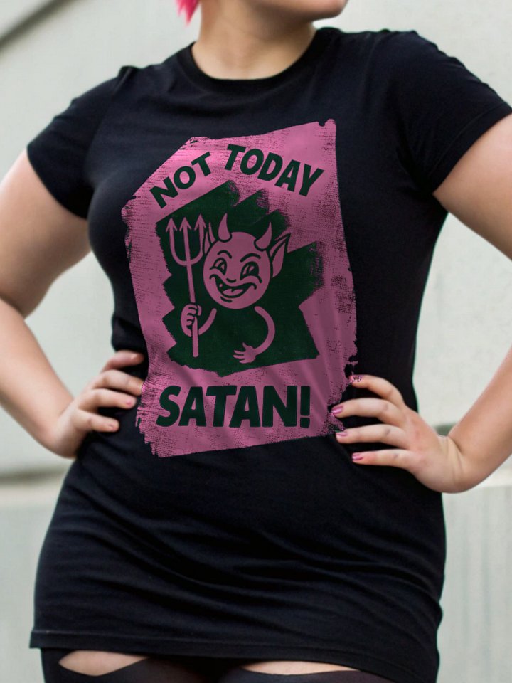 Not Today Satan! Playful Devil T-Shirt product image (1)