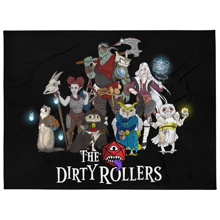 The Dirty Rollers Kerfuckles Throw Blanket product image (1)