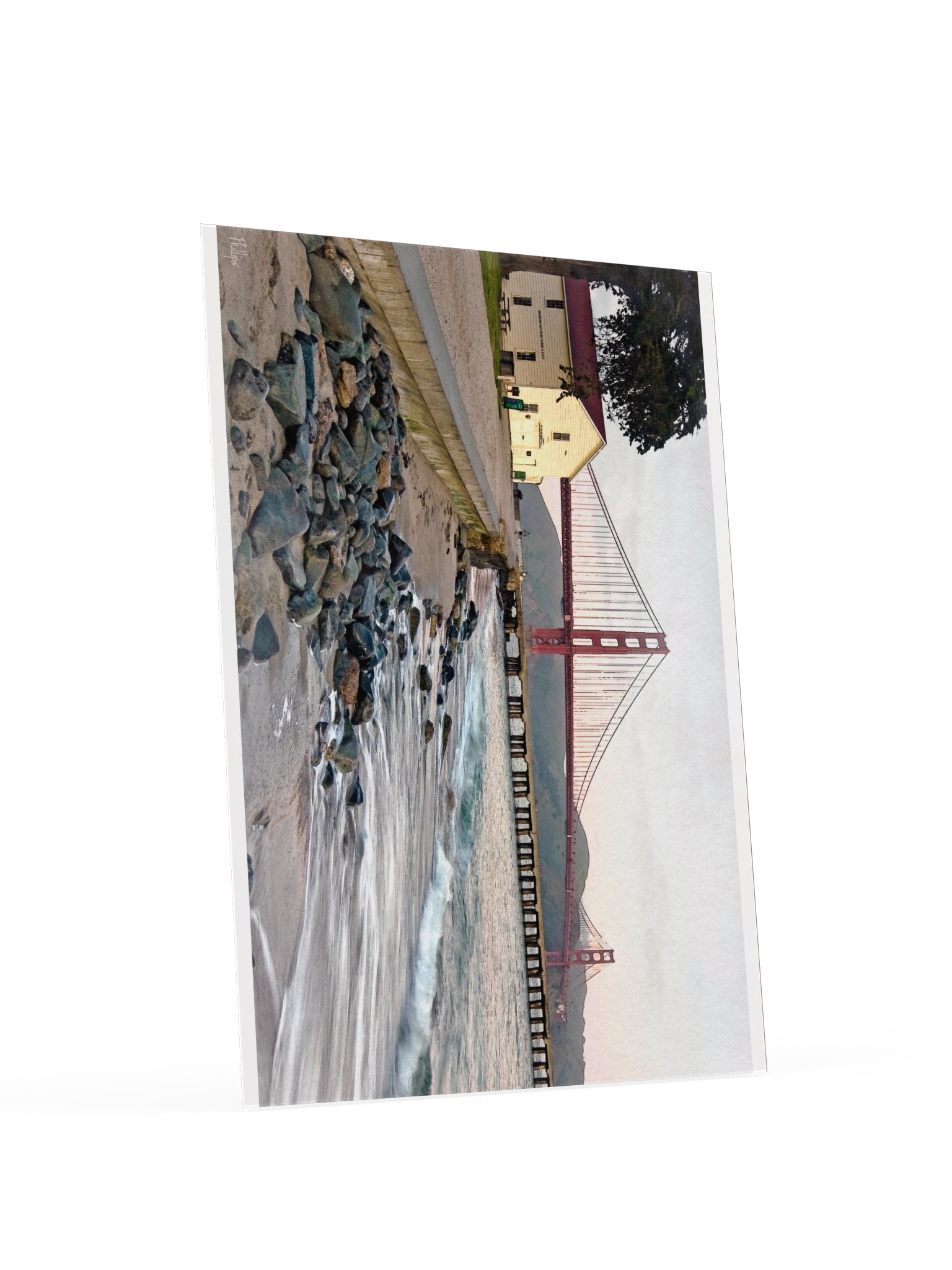 Golden Gate Watercolor Coastal Poster product image (19)