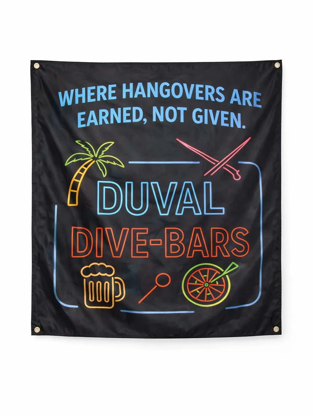 Duval Dive Bars 5x5 Flag product image (1)