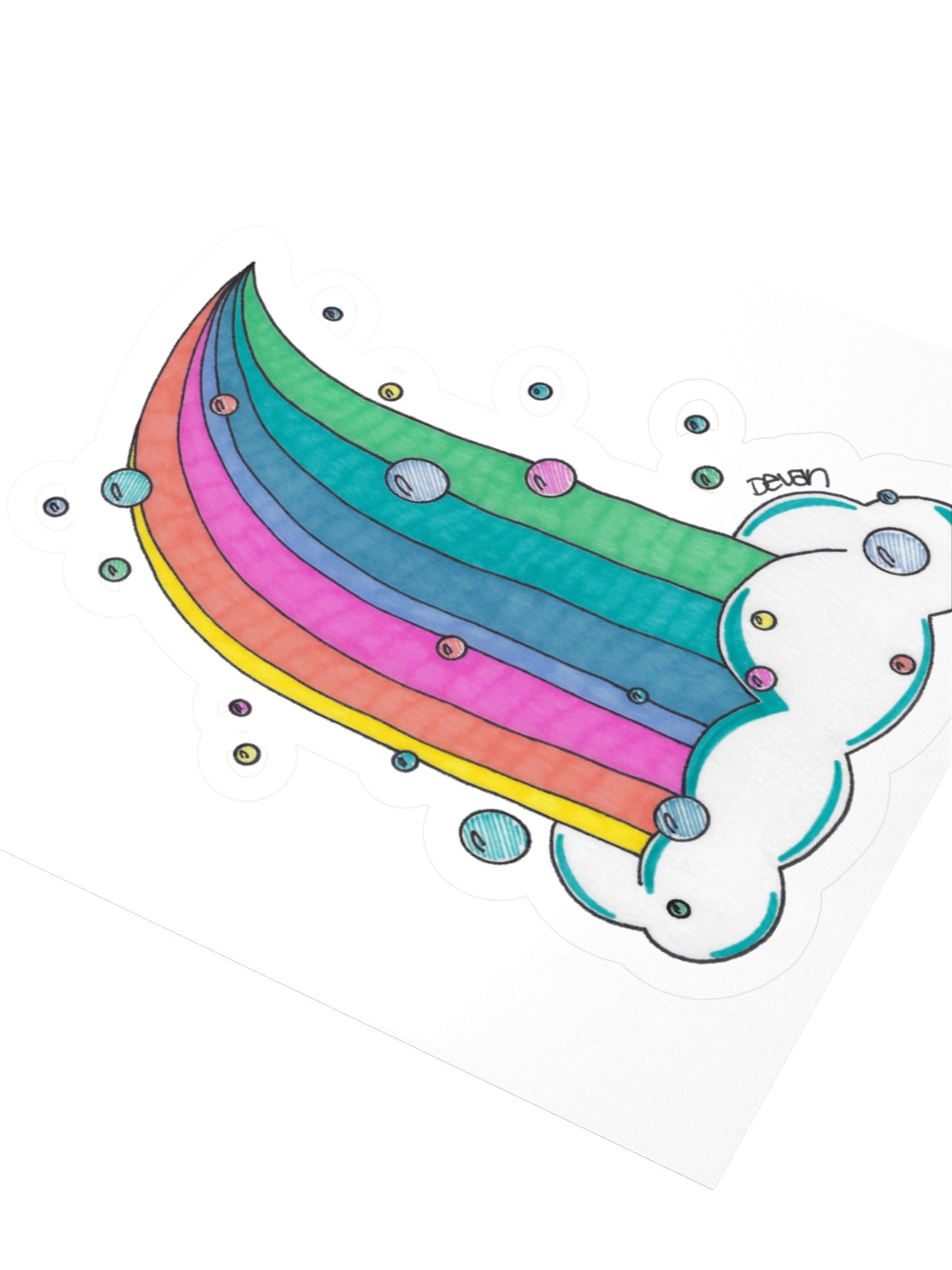 Rainbow Waterfall Sticker product image (3)