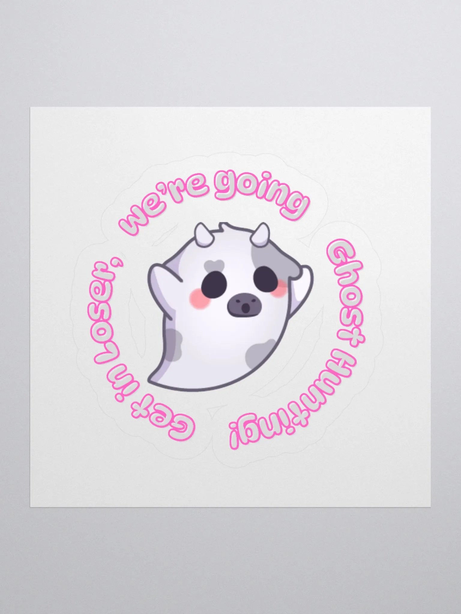 Ghostly Cow Sticker Pack product image (1)