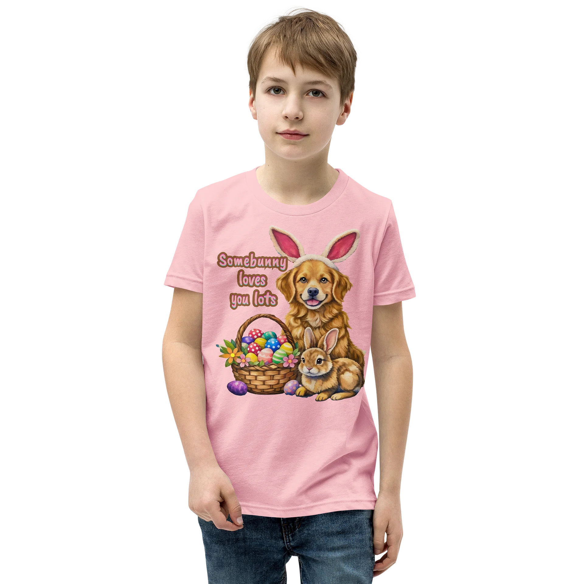 Somebunny Loves You Lots Kids Easter Shirt product image (3)