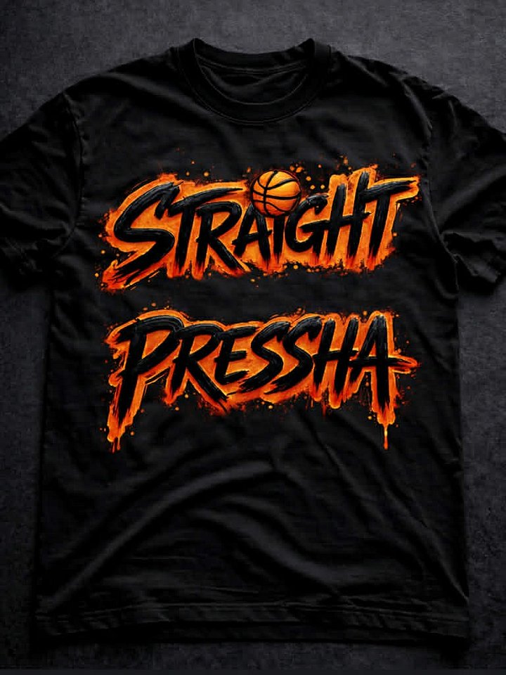 Straight ‘Pressha’ Gildan Tee product image (1)