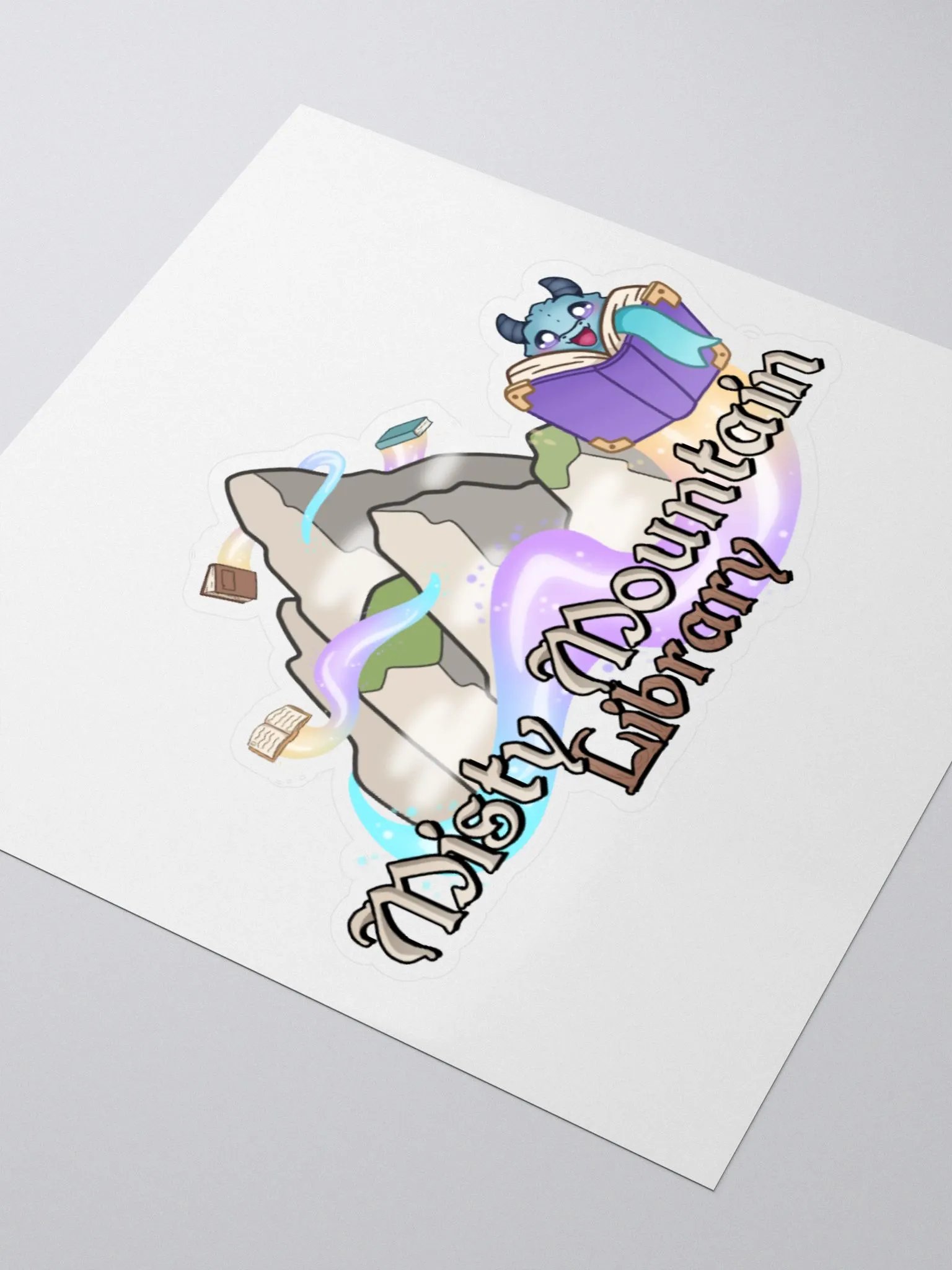 Misty Mountain Library Sticker product image (3)