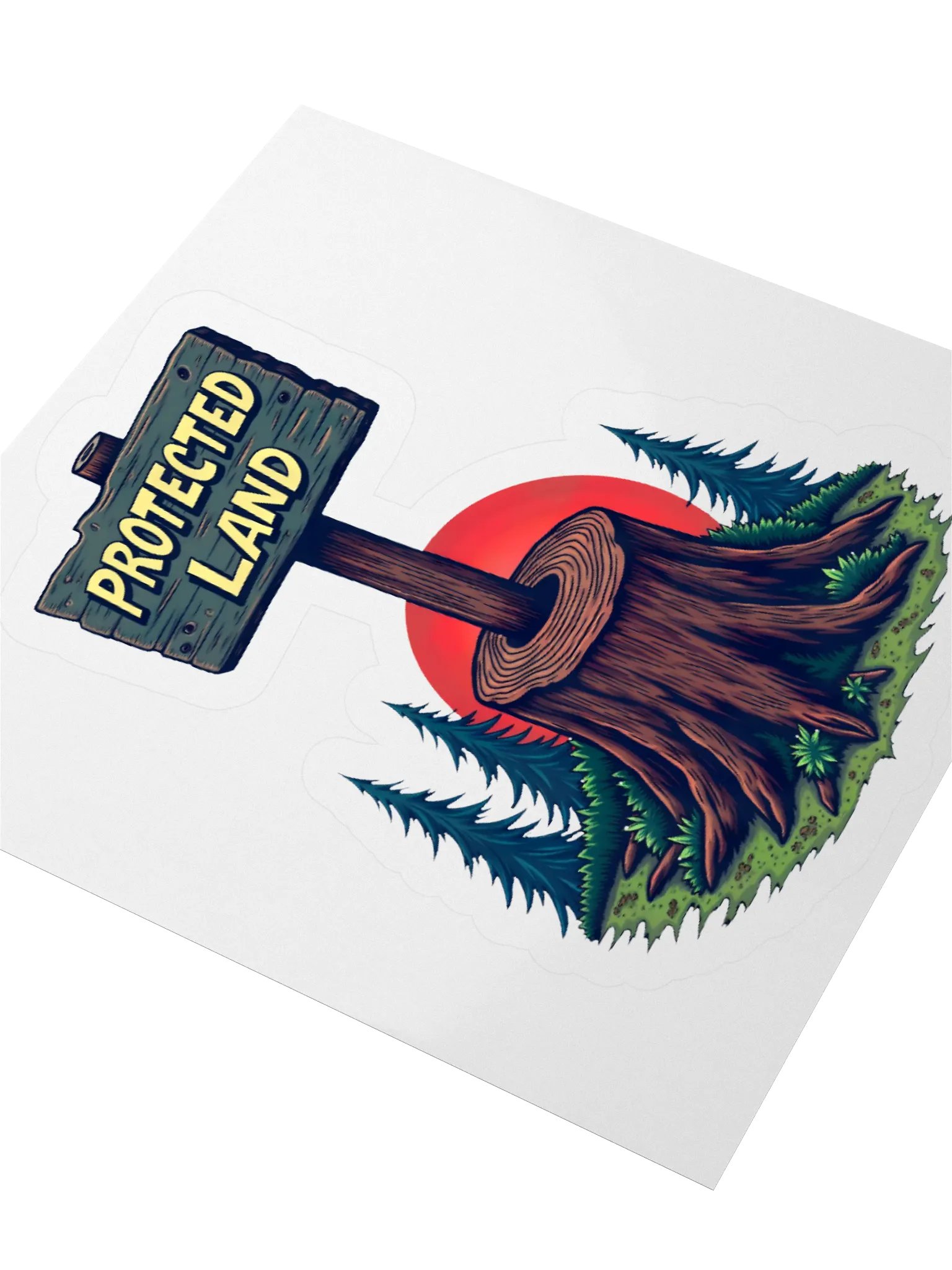 Protected Land Sticker product image (3)