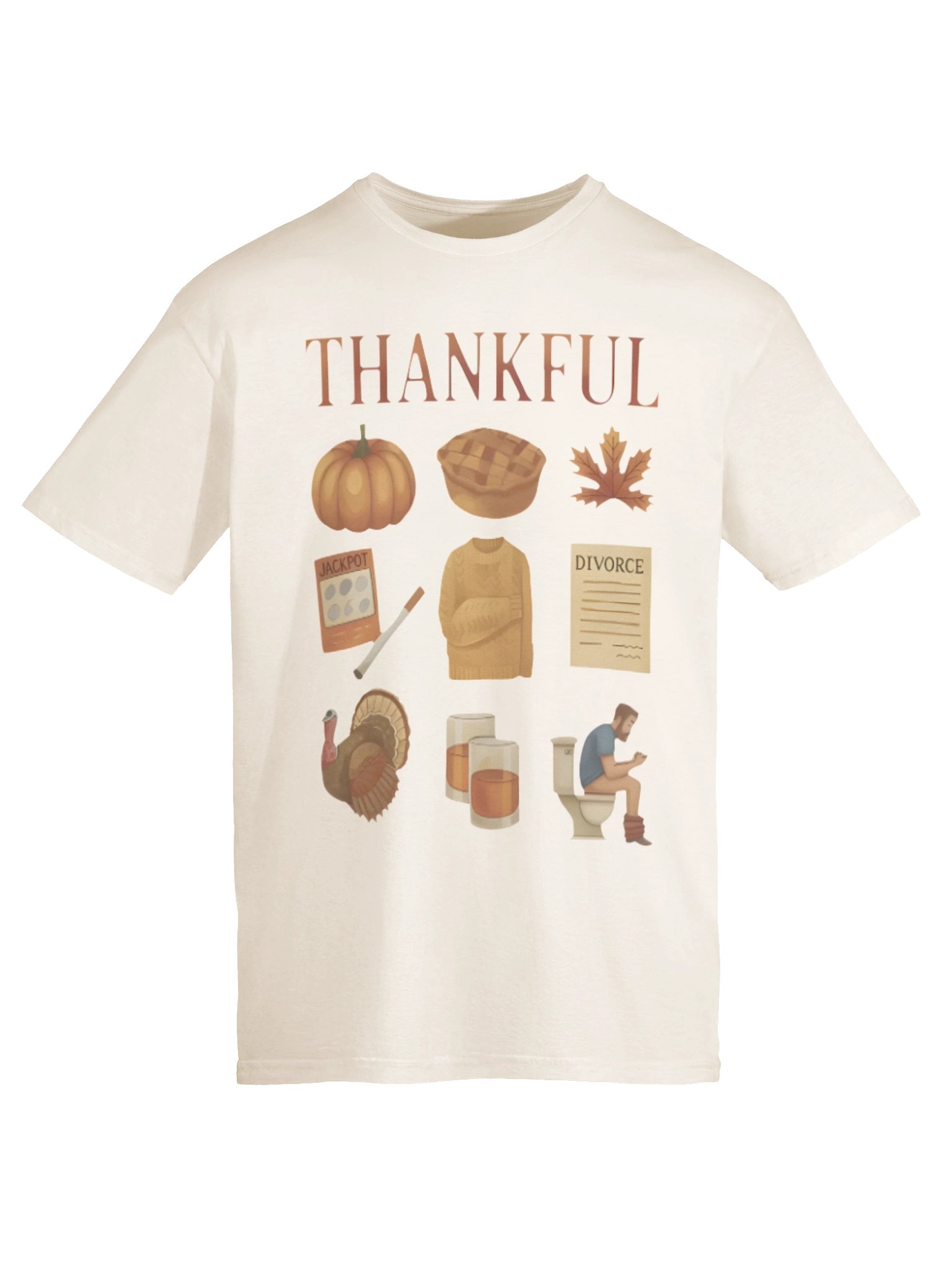 Thankful Thanksgiving Doodles Shirt product image (6)