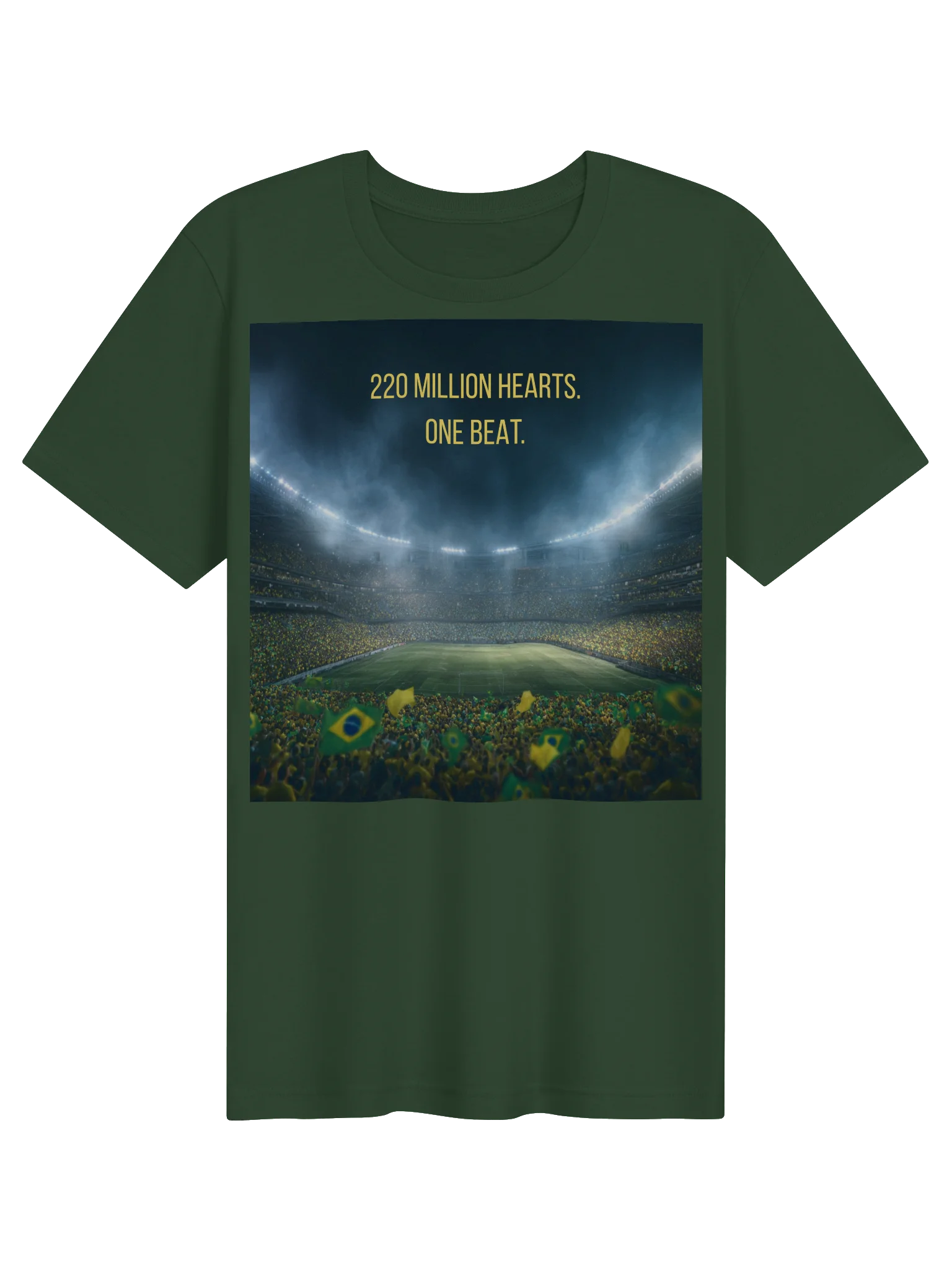 220 Million Hearts Brazil Soccer T-Shirt product image (21)