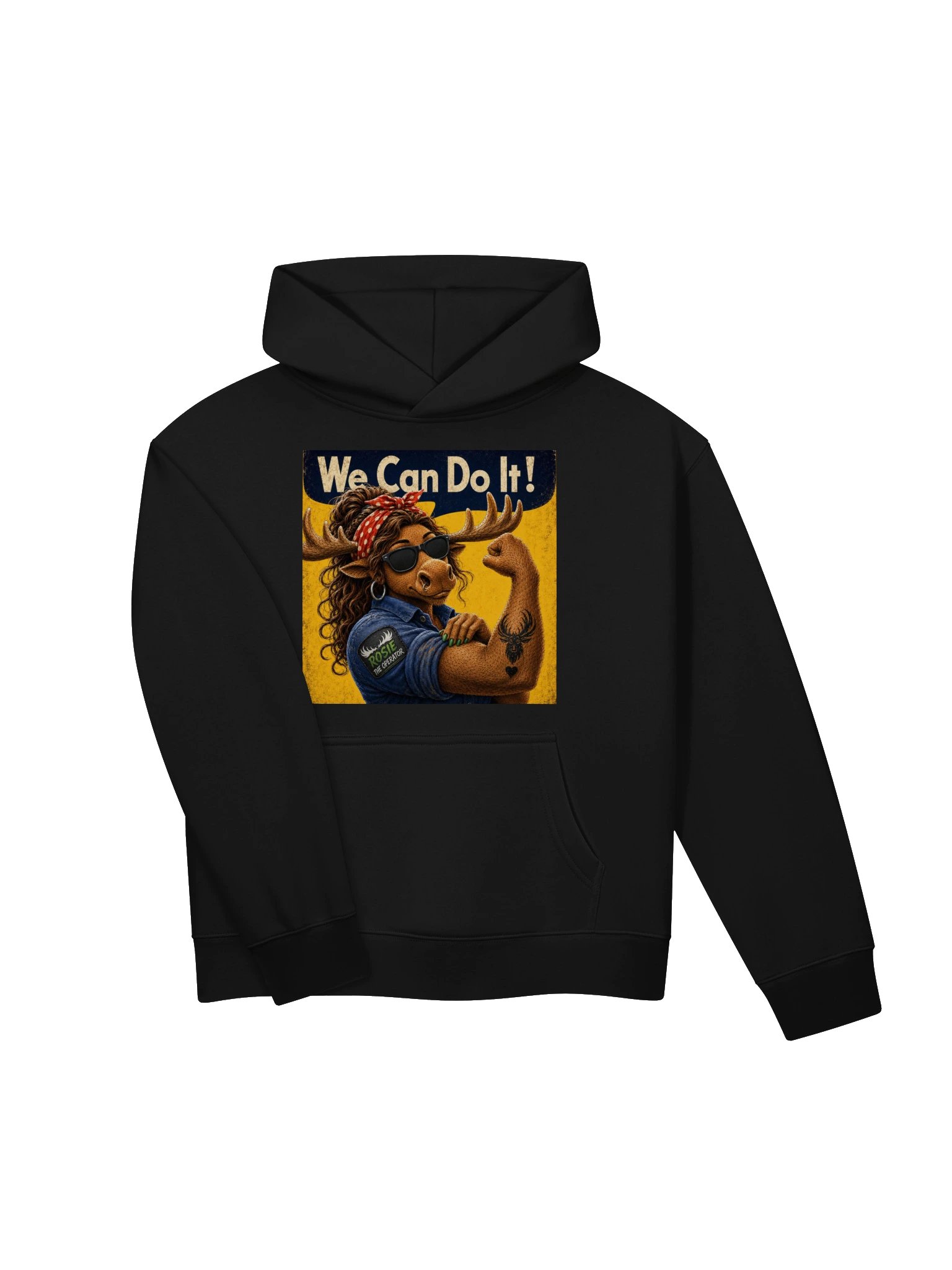 Moose Women's Relaxed Hoodie - Rosie the Operator product image (5)