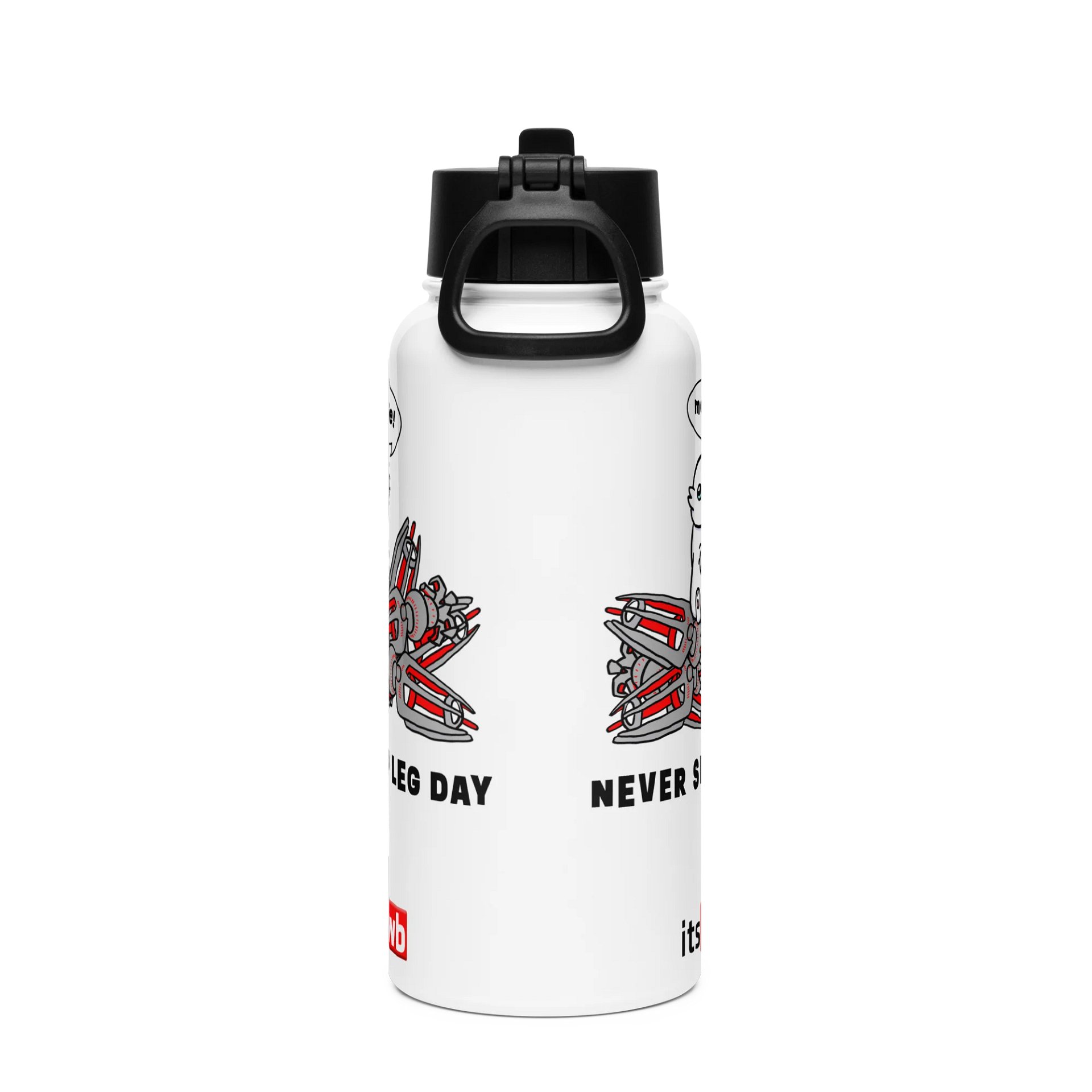 Moopsie Never Skip Leg Day Stainless Steel Water Bottle product image (4)