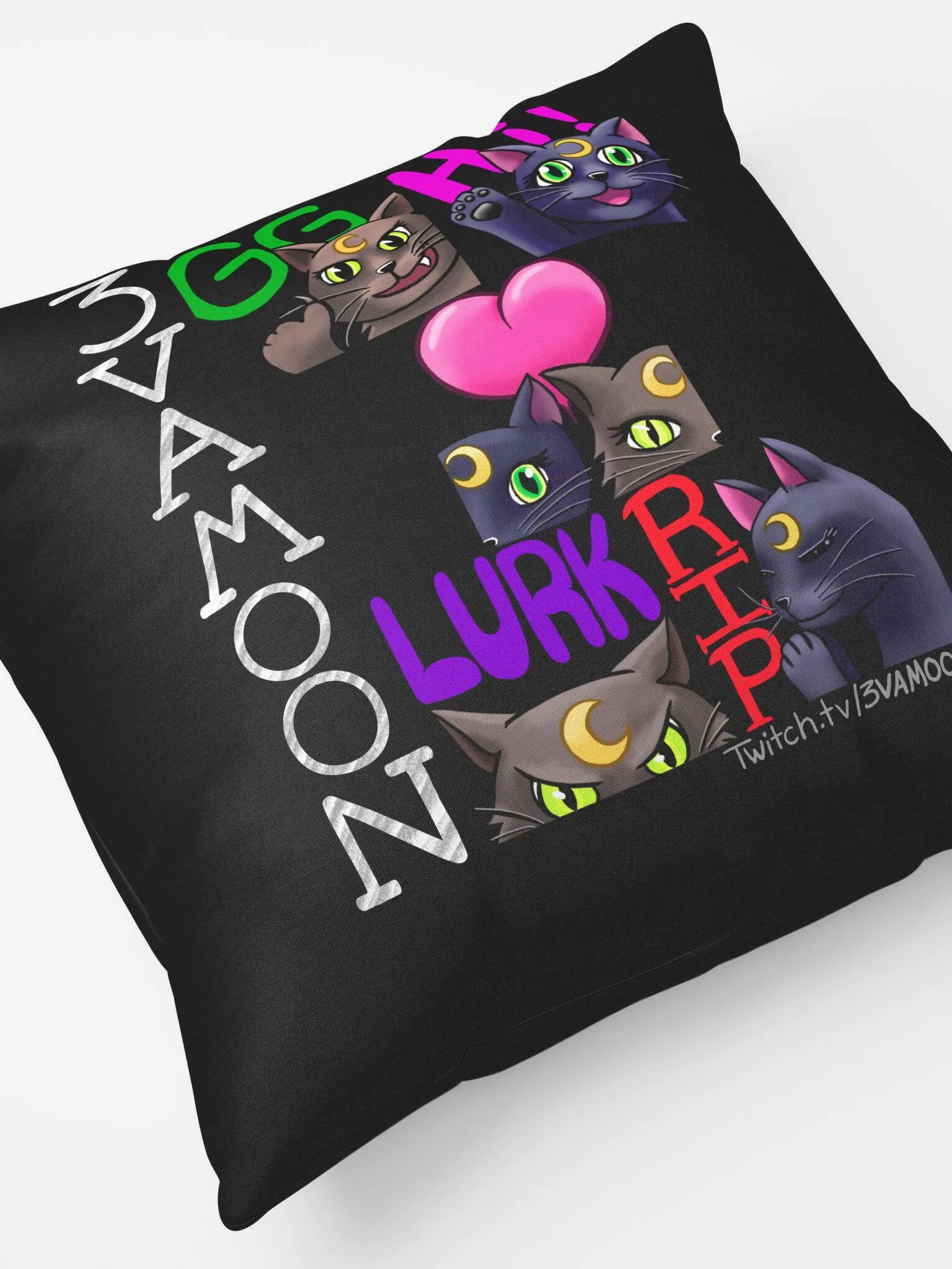 Dini and Nyxie Throw Pillow product image (5)