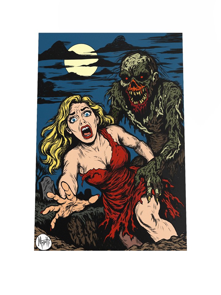SCREAMING to Escape Art Print product image (1)