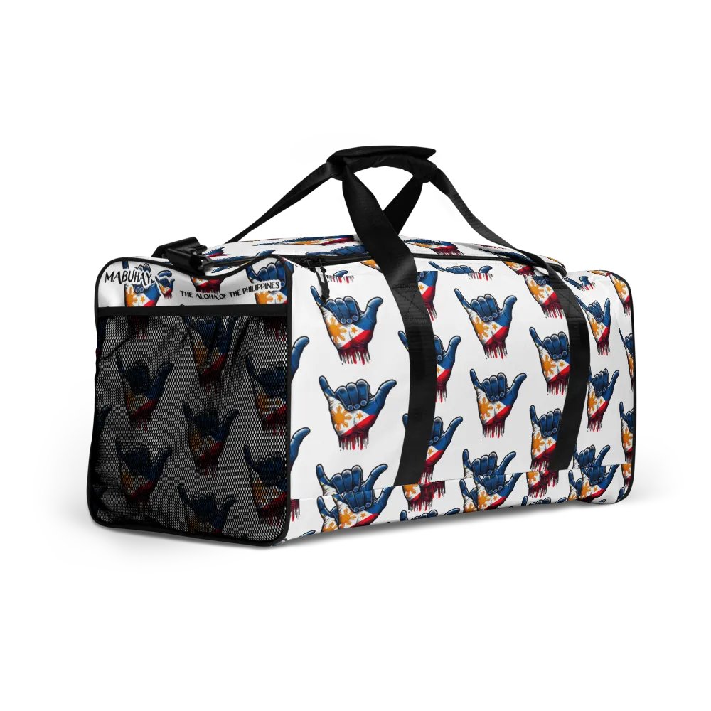 Mabuhay The Aloha of the Philippines Duffle Bag - Shaka Hang Loose Vibes for Your Adventures product image (12)