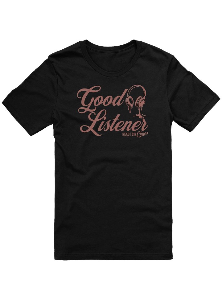Good Listener Tee - Pink Text product image (4)