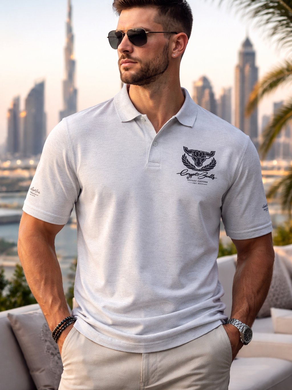 Bullish Executive Polo — Black Crest - Men’s Collection product image (1)