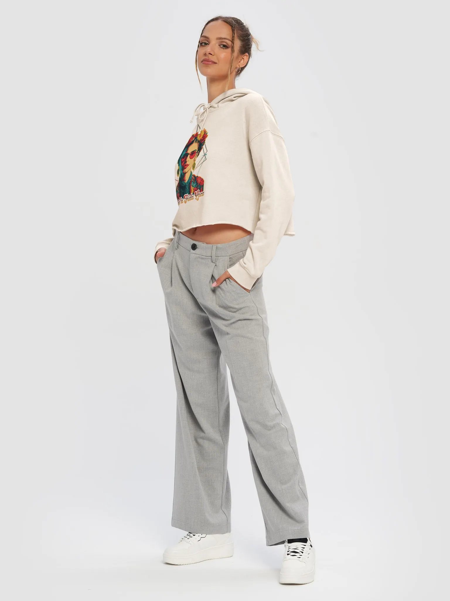 Livin' La Frida Loca Cropped Hoodie product image (5)