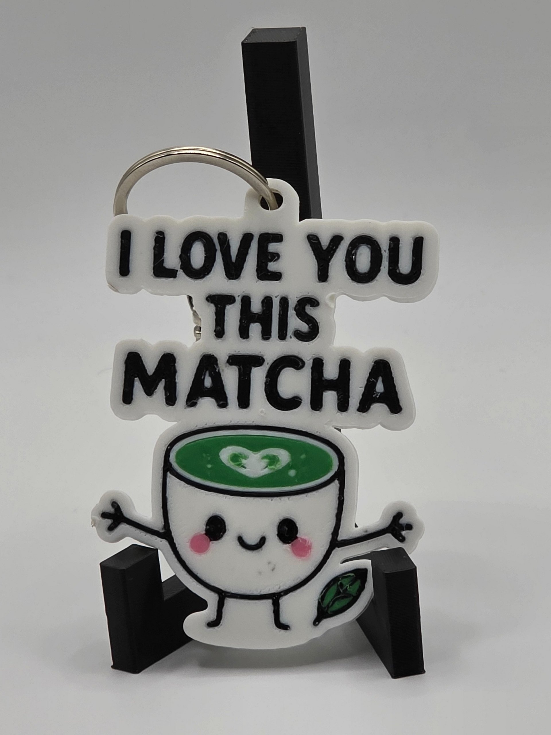 🍵 I Love You This Matcha Keychain | Cute Matcha Lover Gift product image (3)