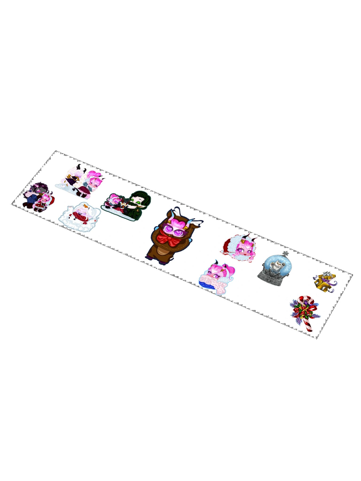 Long Holiday sticker sheet product image (1)