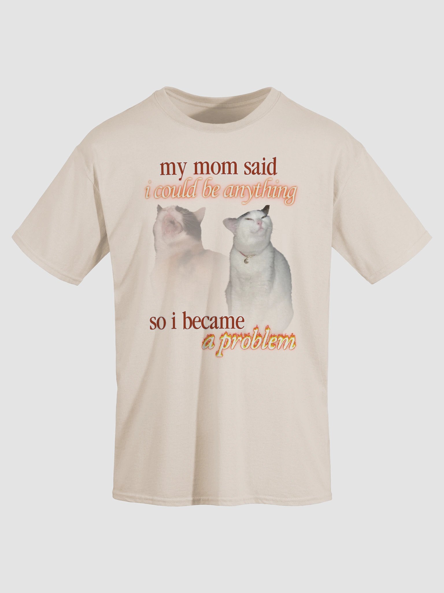 I became a problem cat T-shirt product image (3)