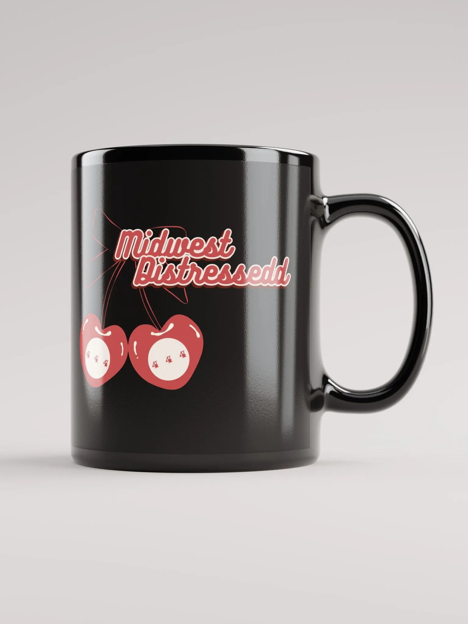 444 Cherries Black Mug product image (2)