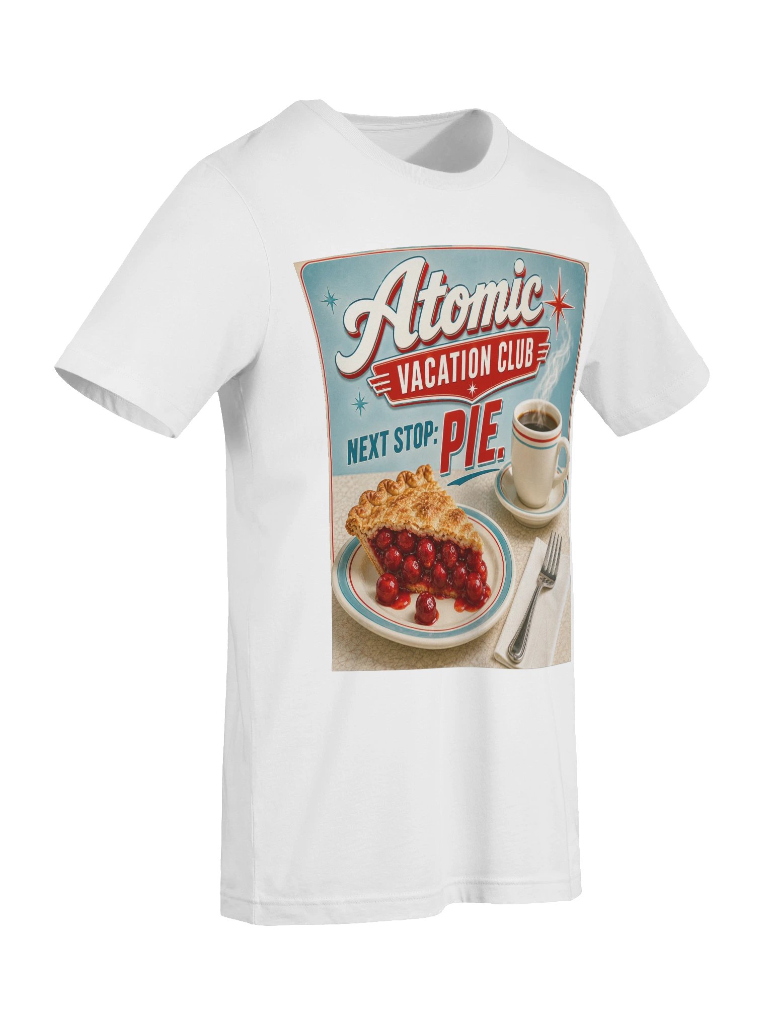Atomic Vacation Club™ Next Stop: Pie! Retro Road Trip T-Shirt product image (55)
