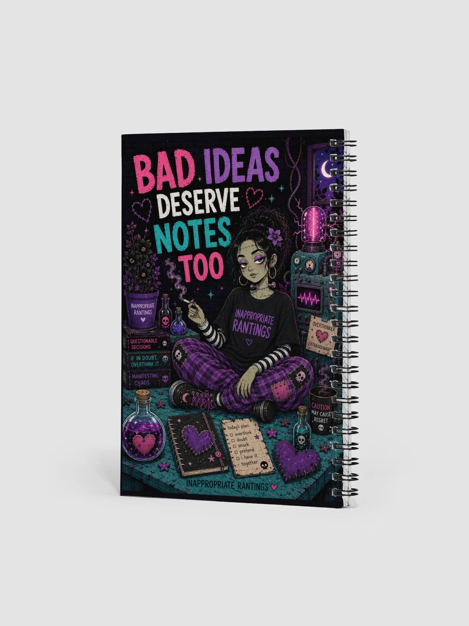 Bad Ideas Deserve Notes Too Spiral Notebook product image (2)