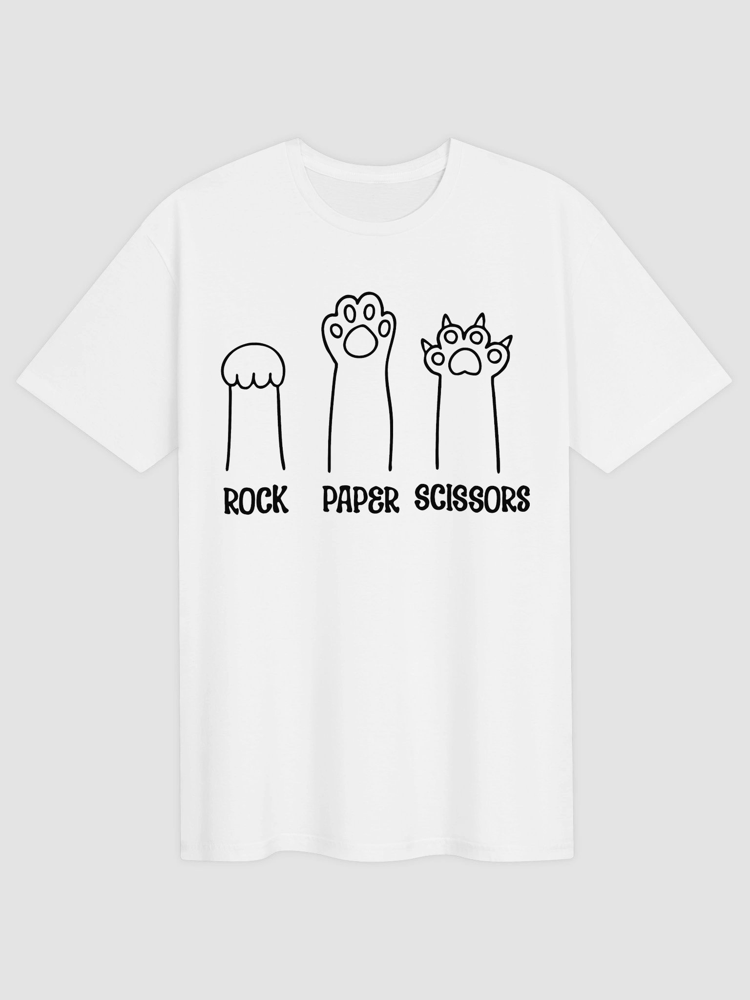 Rock Paper Scissors Cat Paw Shirt 1W1 product image (1)